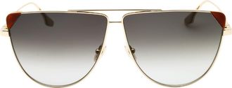 Victoria Beckham Womens Gold Sunglasses Metal - One Size