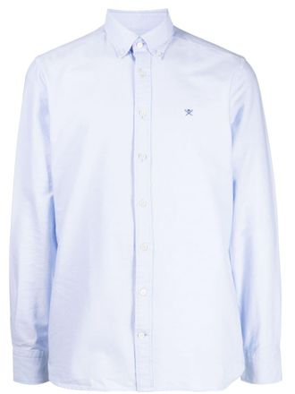Hackett Camicia con ricamo - Blu