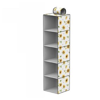 Trade Shop Trade Shop - Organizer Per Armadio 5 Strati Scaffale Pensile Porta Oggetti Scaffali 30x30x100