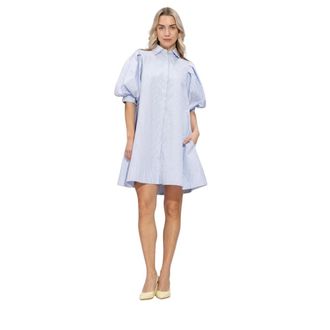 Notre-V Nv-Finley BIG Mini Jurk - Dames - Jurken - Blauw - Maat: XL