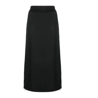 Jil Sander Midi Skirts, female, Black, Size: M Maxi Skirt