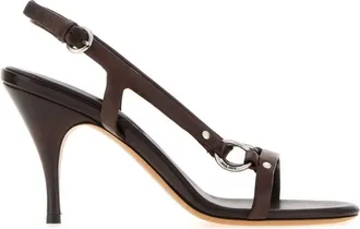 Miu Miu Brown Ankle Strap Heels