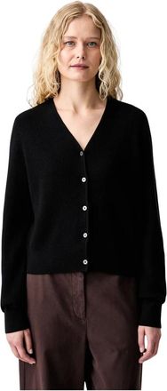 Marc O'Polo Cardigan Corto de Botones - Knitwear - Mujer - Negro - XS