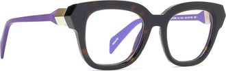 Siens Eye Code Havana Creature 122 Acetate Square Sunglasses