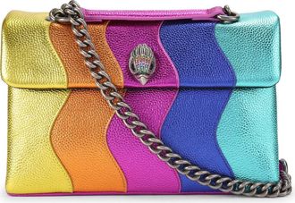 Kurt Geiger Kensington Convertible Leather Crossbody Bag in Rainbow Multi at Nordstrom