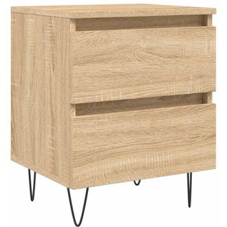 vidaXL Vidaxl - Mesita De Noche Madera De Ingenier&iacute;a Roble Sonoma 40x35x50 Cm