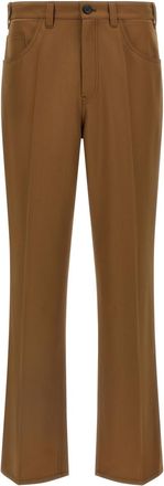 Marni Brown Flat Front Pants