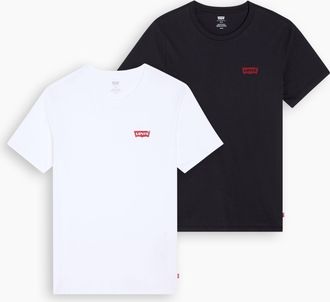 Levi's Graphic Crewneck T Shirt 2 Pack - Mens - 2XL - Black