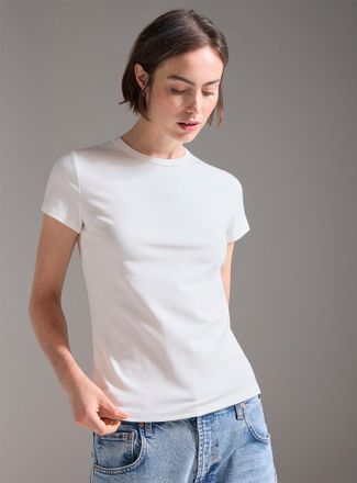 Contemporaine Womens Soft short-sleeve crew-neck T-shirt