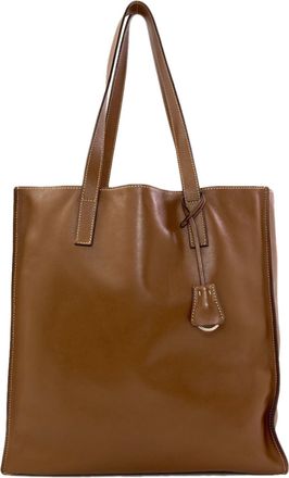 Prada Brown Leather Tote Bag (Pre-Owned)