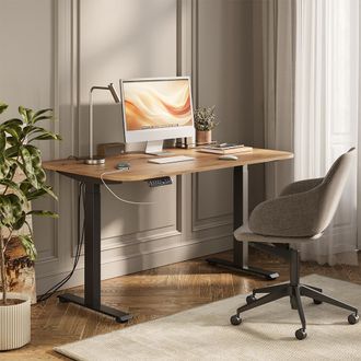 Vicco Escritorio Elevate, Negro/artesano, 140 X 80 Cm 2 Motores, Vicco