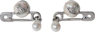 Vivienne Westwood Orb Stud Oorbellen - Dames - Oorbellen - Grijs - ONE Size - Accessoires