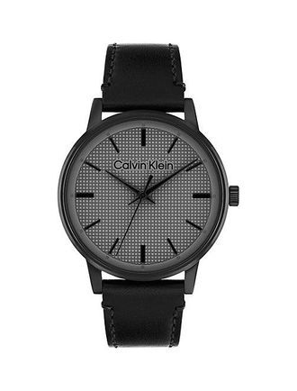 Calvin Klein Reloj Con Esfera Texturizada Y Correa De Piel