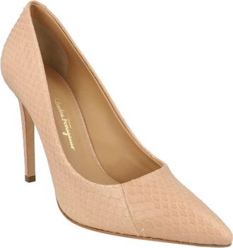 Ferragamo Iiary X5 Snakeskin Pump