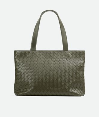 Bottega Veneta Small Intrecciato Zipped Tote - Bottega Veneta