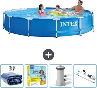 Intex Piscina Con Estructura Redonda - 366x76 Cm - 7-piezas Scb12