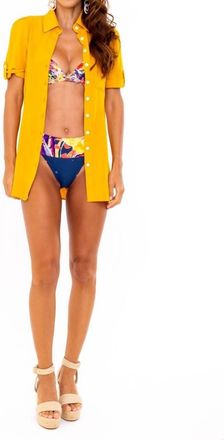 SOAH Womens Harper Shirt Dress In Yellow