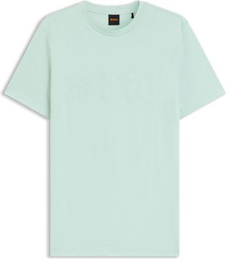 BOSS Cotton-jersey T-shirt with large logo print