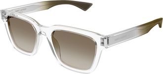 Saint Laurent SL 790 005 Mens Sunglasses Clear Size 53 - Free RX Lenses - Free RX Lenses