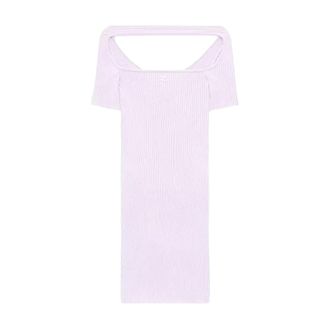 Courr&egrave;ges Hyperbole Mini Jurk - Dames - Korte kleedjes - Roze - S - Polyester - Kleedjes