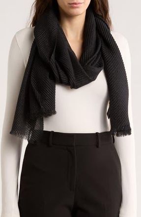 Vince Camuto Pleated Shine Wrap in Black at Nordstrom Rack