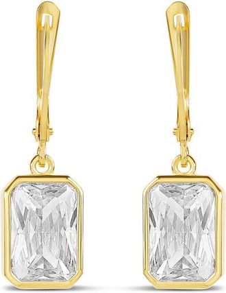 SHYMI Victorian Style Emerald Cut Drop Earrings in Gold at Nordstrom