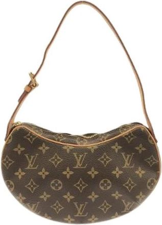Louis Vuitton Pre-owned Monogram Pochette Croissant Schoudertas - Dames - Vintage Schoudertas - Bruin - ONE Size - Vintage