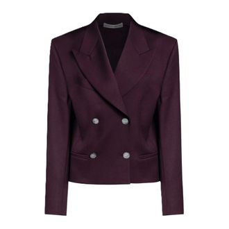 Nineminutes Blazers, female, Red, Size: 2XS Blazer Crop