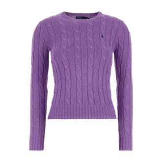 Polo Ralph Lauren Paarse trui met ronde hals - Dames - Ronde hals truien - Paars - S - Truien & Vesten