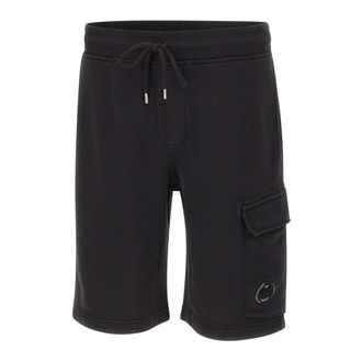 C.P. Company Casual Shorts, male, Black, Size: M Sweatbermuda Cargo
