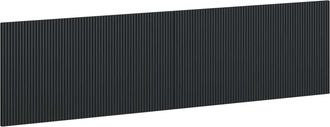 vidaXL Cabecero Montada En La Pared Arnhem Negro Madera De Ingenier&iacute;a Vidaxl