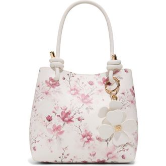 Aldo Evililyaa Faux Leather Satchel in White/multi at Nordstrom