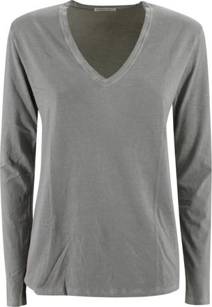 Anonym Apparel Tops, Dames, Grijs, S, Chloe T-shirt met lange mouwen