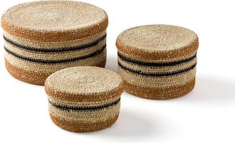 La Redoute Interieurs Set van 3 manden met deksel, Saski