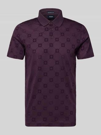 Joop Slim Fit Poloshirt mit kurzer Knopfleiste Modell Bartholo in Violett, Gr&ouml;&szlig;e XXL