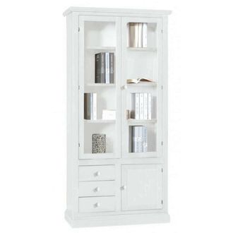 Milani Home Kaitlynn - Mobile Con Vetrina In Legno Massello