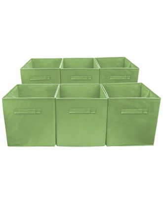 Sorbus Set Of 6 Foldable Storage Cube Basket Bin