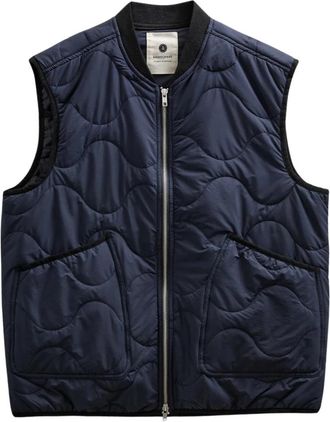 Anerkjendt Akrobin Gebreide Wol Gilet - Heren - Bodywarmers - Blauw - L - Wol - Jassen
