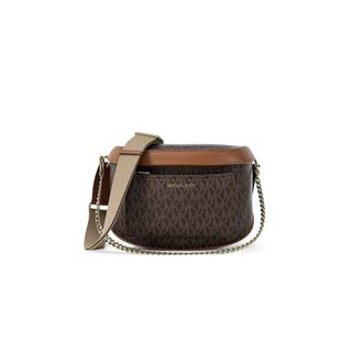 Michael Kors Slater Medium Signature Logo Sling Pack - Dames - Tassen - Bruin - Maat: ONE Size Acryl