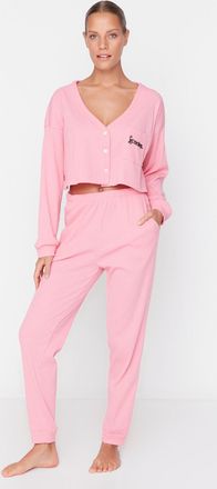 Trendyol Vrouwen Ronde hals Pyjama Set 2 pak