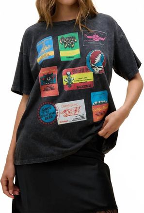 Daydreamer Grateful Dead Backstage Tee In Black