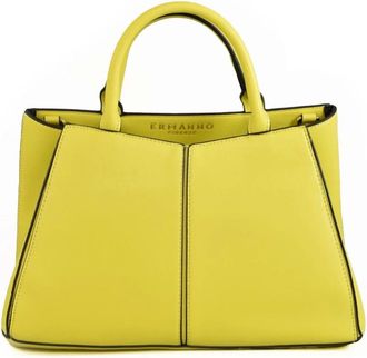 Ermanno Scervino Tassen, Dames, Geel, ONE Size, River Tote Bag met ritssluiting