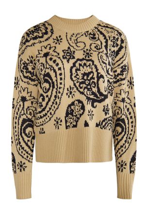 Usha Gebreide trui Dames beige