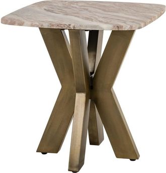 Richmond Interiors Marmor Design Beistelltisch Bottega, 55 x 55 cm