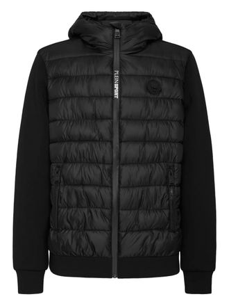 Plein Sport Gevoerd jack met capuchon - Zwart