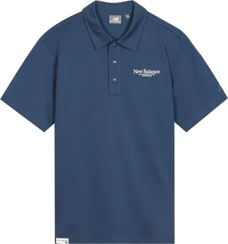 New Balance Sport Lifestyle Polo Tee Asia Sizing Blue 5FD24193-NV