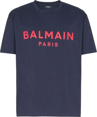 Balmain T-shirt con logo - Blu