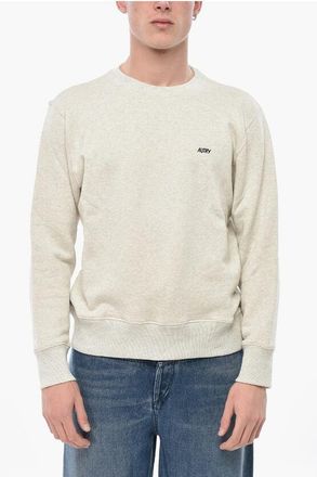 Autry Brushed Cotton Crewneck Sweatshirt with Embroidered Logo size Xl