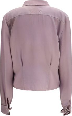 Maison Margiela Womens Silk Shirt Dusty Pink