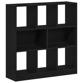 vidaXL Estanter&iacute;a Madera Contrachapada Negro Roble 97,5x29,5x100 Cm Vidaxl